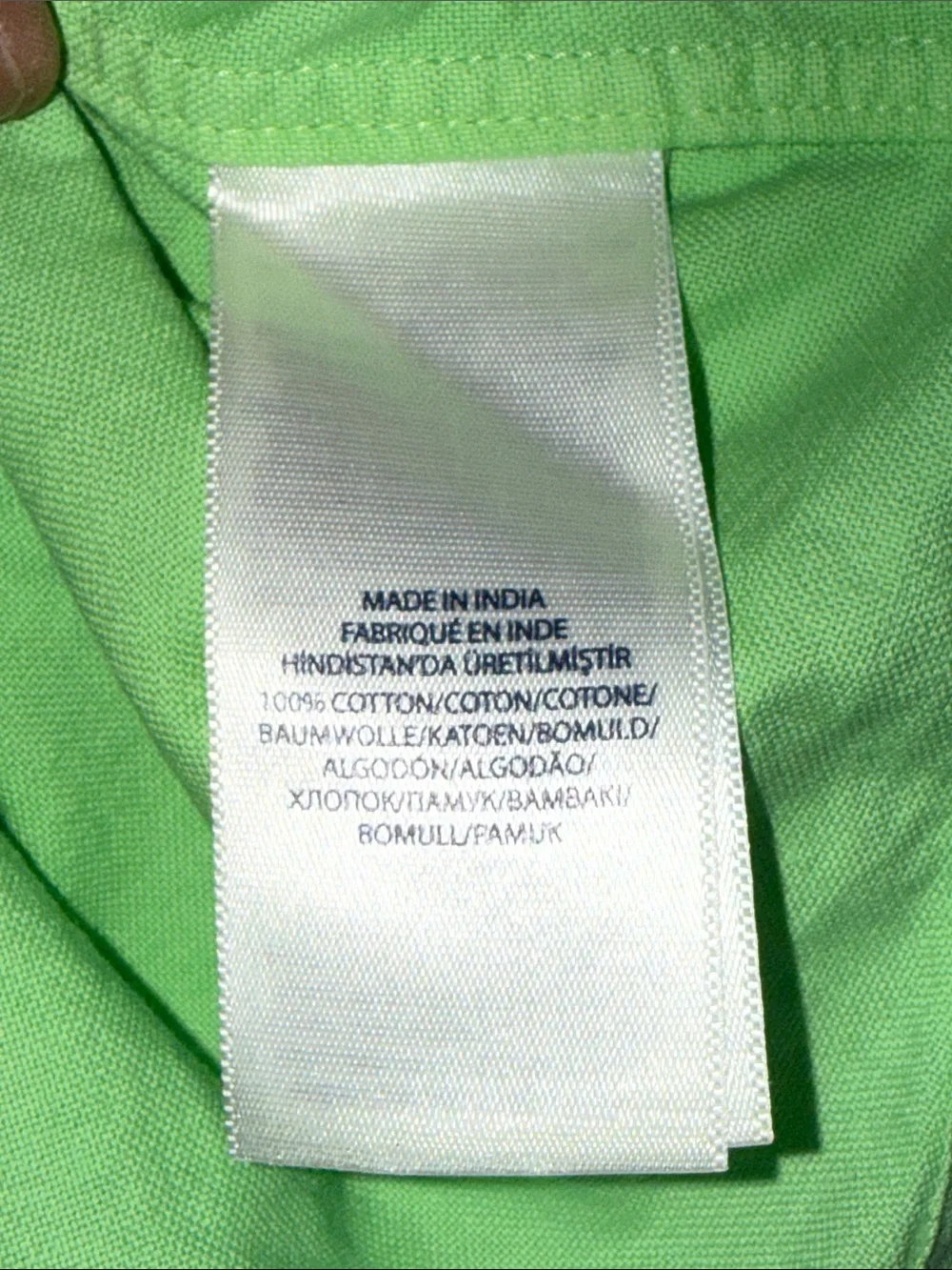 VINTAGE | Ralph Lauren Lime Short Sleeve Button Down Shirt Sz L (14-16)